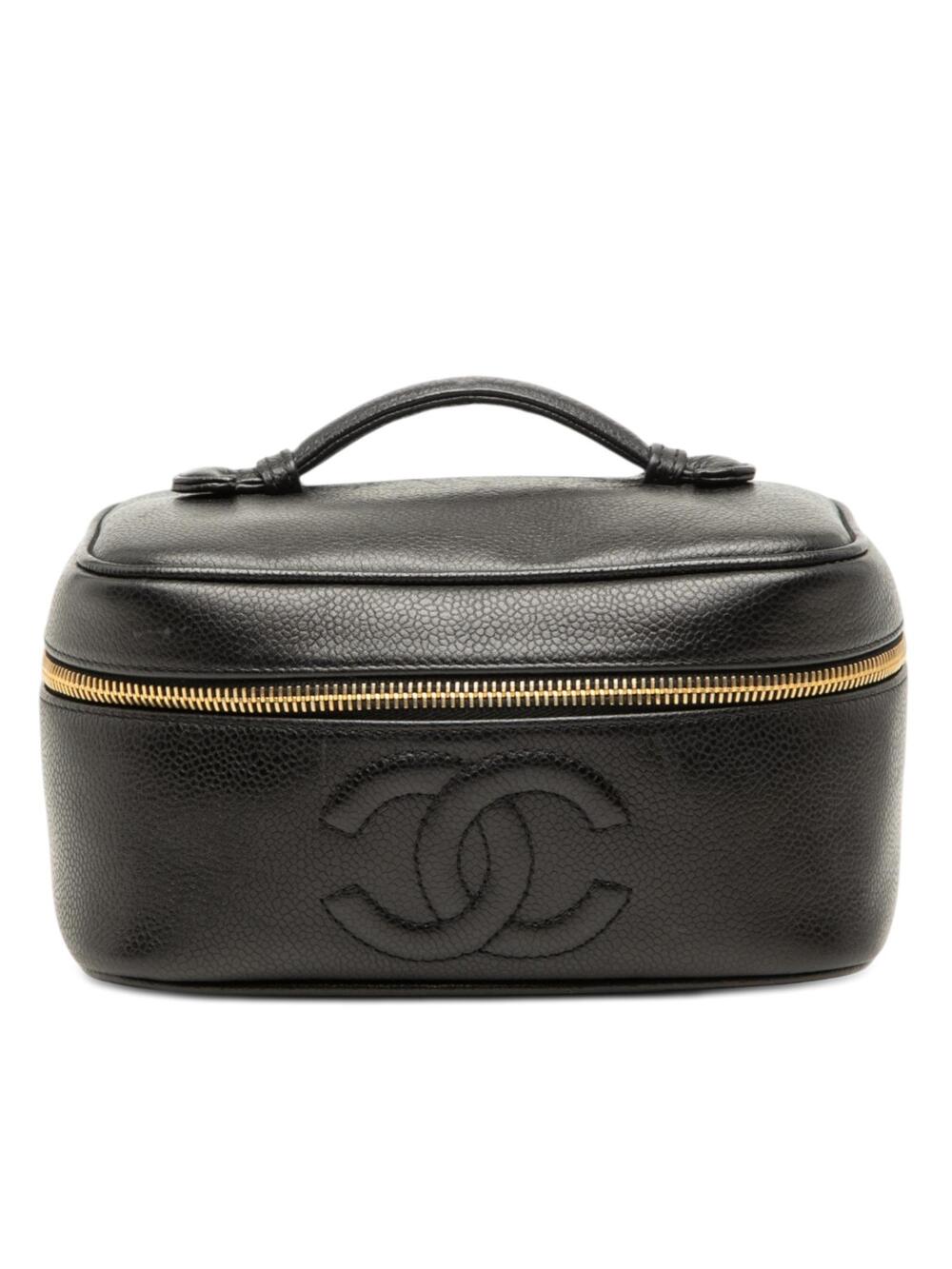 Chanel Cc Caviar Vanity Case Pre-Loved #293678C10B